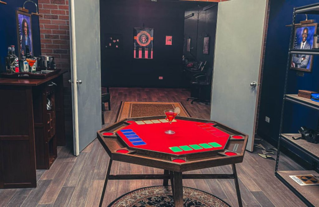 Poker Night at The President's Bunker at The Great Escape Room. One of the most fun things to do in Orlando, Florida