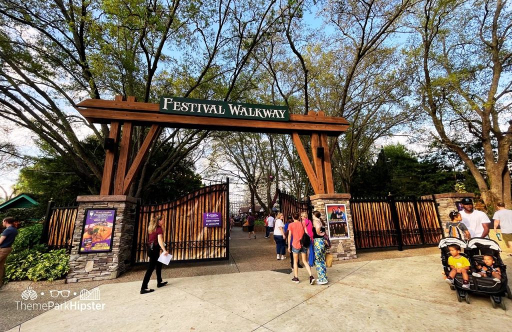 Busch Gardens Tampa 2024 Food and Wine Festival Walkway