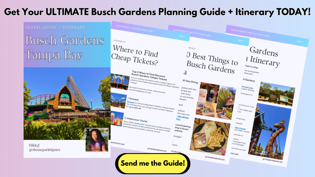 Busch Gardens Tampa Book Guide Blog Banner