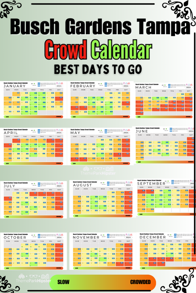 Busch Gardens Tampa Crowd Calendar Best Days to Go
