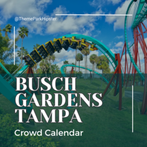 Busch Gardens Tampa Crowd Calendar Graphic