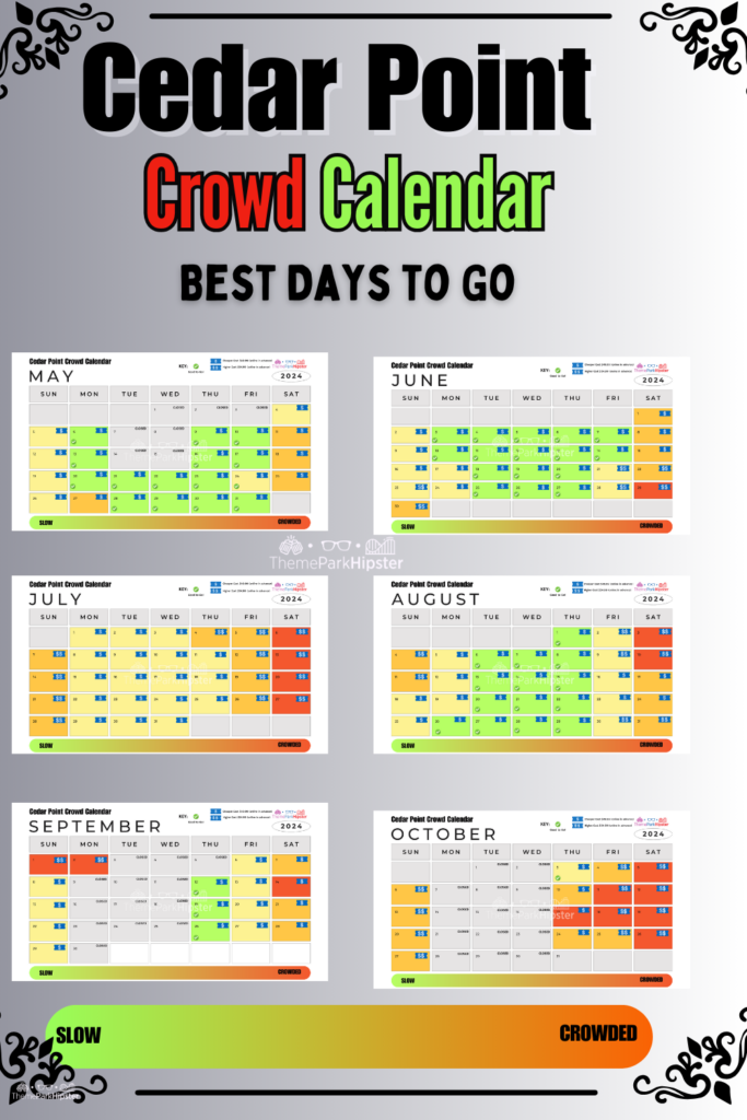 Cedar Point Crowd Calendar Best Days to Go