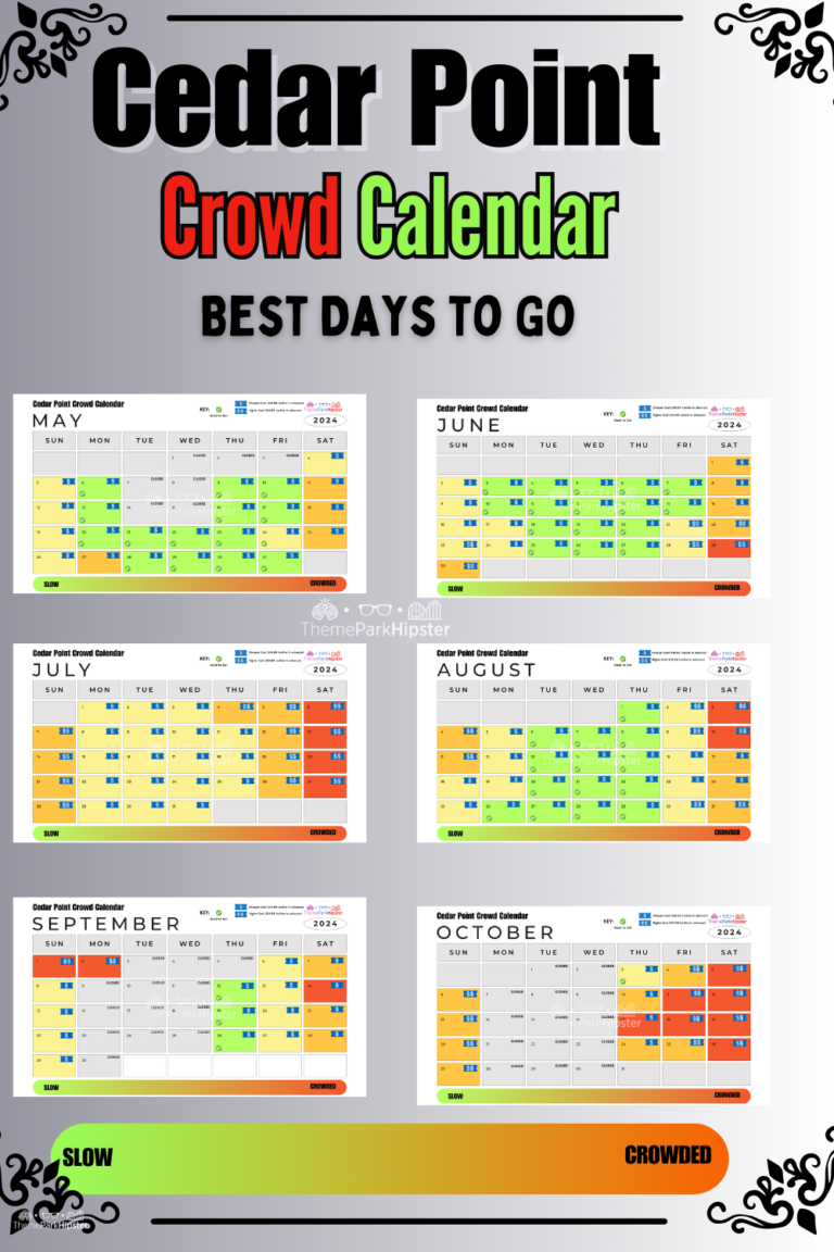 2024 Cedar Point Crowd Calendar AVOID THE LONG LINES on Your Trip