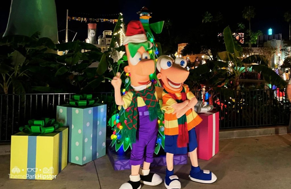 Disney Hollywood Studios Jollywood Nights Christmas Holiday Phineas and Ferb Character Meet and Greet. Keep reading to see why you must go to Hollywood Studios alone on your solo Disney trip.