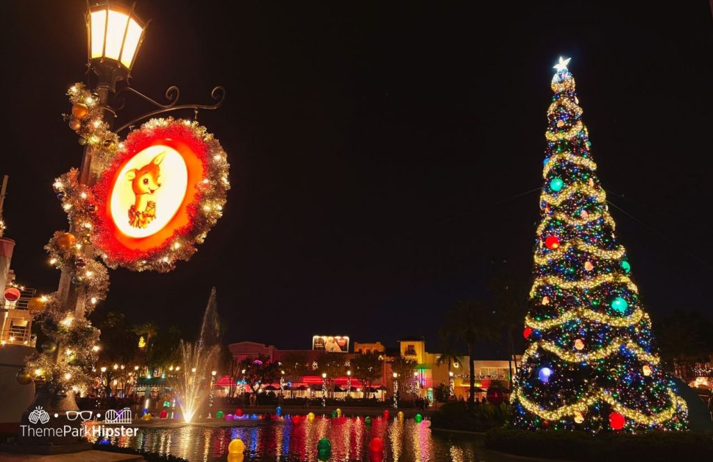 Disney Hollywood Studios Jollywood Nights Christmas Holiday Tree