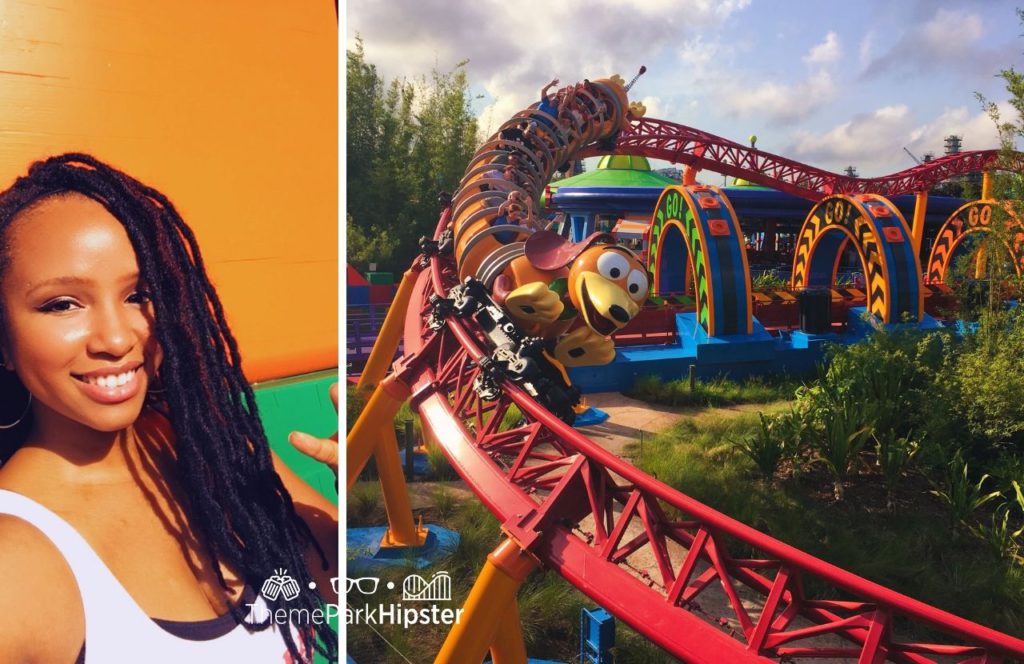 Disney Hollywood Studios Toy Story Land Slinky Dog Dash with NikkyJ.  Keep reading for the full guide on Hollywood Studios for adults.