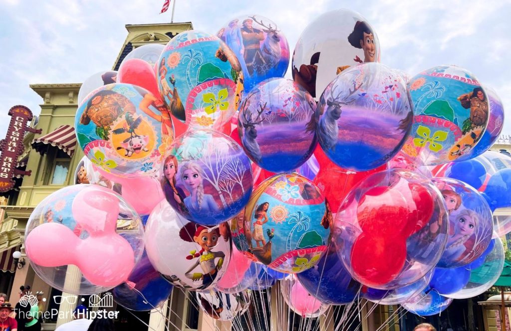 Disneyland balloons on Main Street U.S.A.