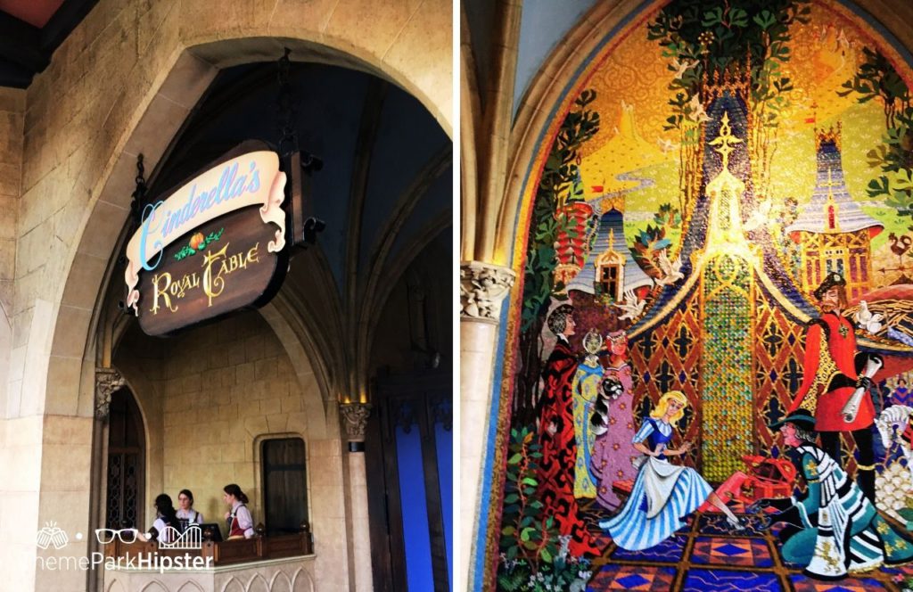 Disney Magic Kingdom Park Fantasyland Cinderella's Royal Table. One of the best restaurants at Magic Kingdom.