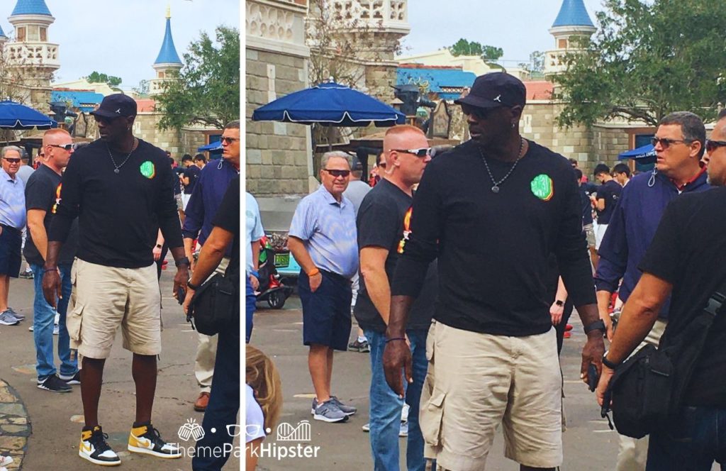 Disney Magic Kingdom Park NBA Legend Michael Jordan in Fantasyland in February 2019 or 2020