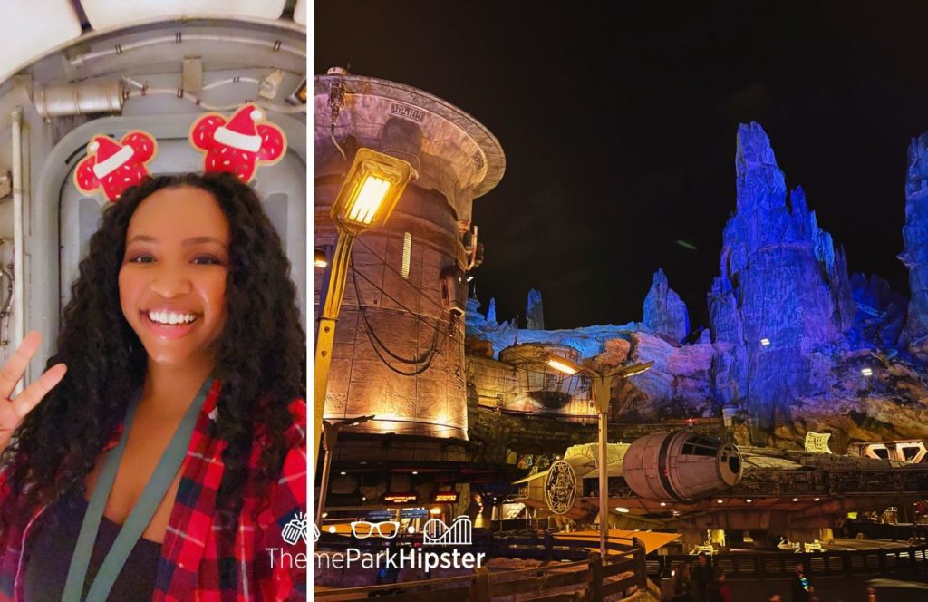 Disney World Hollywood Studios Star Wars Galaxys Edge Millennium Falcon Smugglers Run with NikkyJ. Keep reading for the best Hollywood Studios Itinerary and one day touring plan.