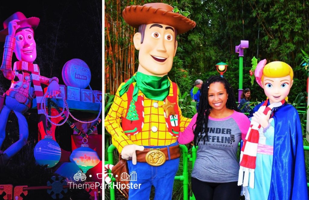 Disney World Hollywood Studios with NikkyJ in Toy Story Land with Woody and Bo Peep Characters in Disney. Keep reading to find out all you need to know about Disney PhotoPass and Memory Maker. 