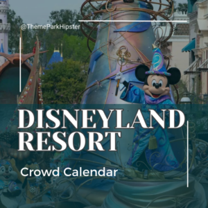 Disneyland Resort Crowd Calendar Graphic