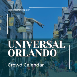 Universal Orlando Crowd Calendar Graphic