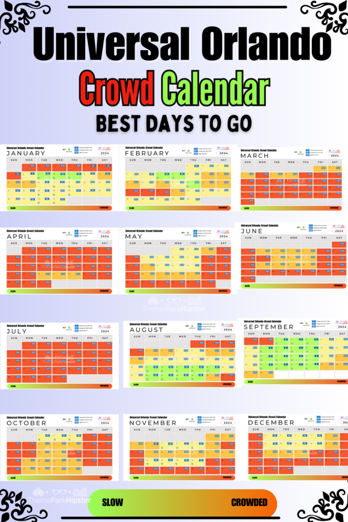 Universal Studios Orlando Crowd Calendar Best Days to Go