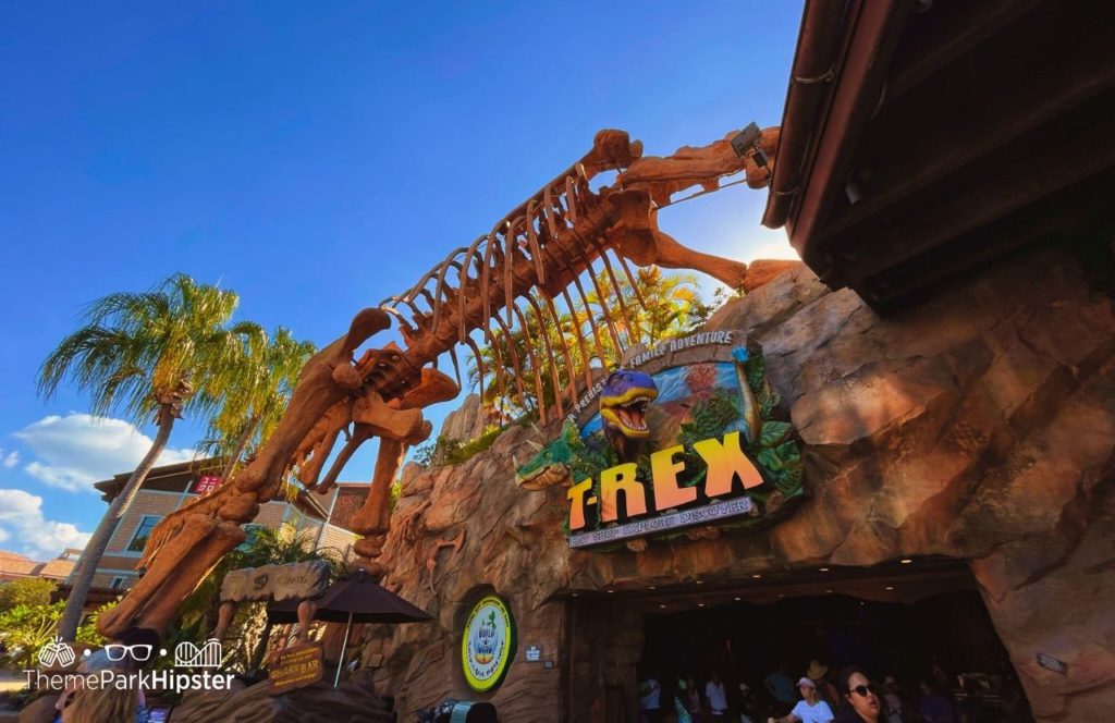 Walt Disney World Disney Springs T-Rex Cafe Restaurant Entrance. Keep reading to get the full guide to the my Disney experience app.