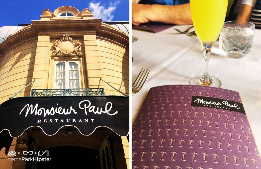 Walt Disney World Epcot Monsieur Paul Restaurant in France Pavilion. Keep reading to get the best Disney World dining tips for your vacation.