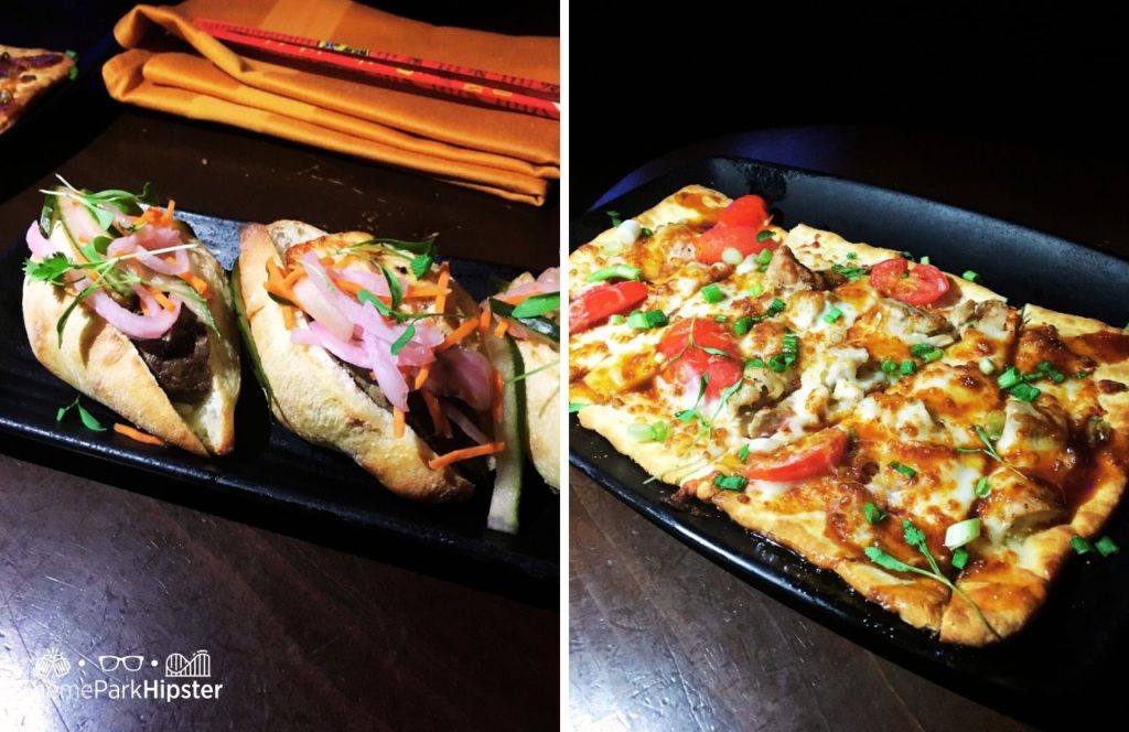 Walt Disney World Polynesian Resort Trader Sam's Vietnamese Pork Sandwich and Flatbread. Keep reading to find out all you need to know about Trader Sam's at Polynesian Resort.