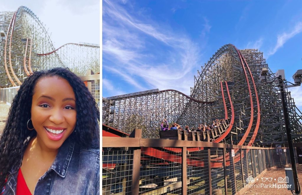 Cedar Point Amusement Park Ohio Frontier Town Steel Vengeance Roller Coaster with NikkyJ. Keep reading to see who wins in the Iron Gwazi vs Steel Vengeance battle!