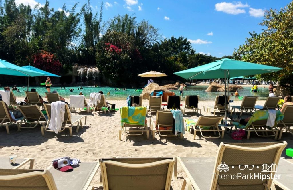 Beach at Discovery Cove All Inclusive Water Park at SeaWorld Orlando. Keep reading to find out all you need to know about Discovery Cove All Inclusive Water Park at SeaWorld Orlando.