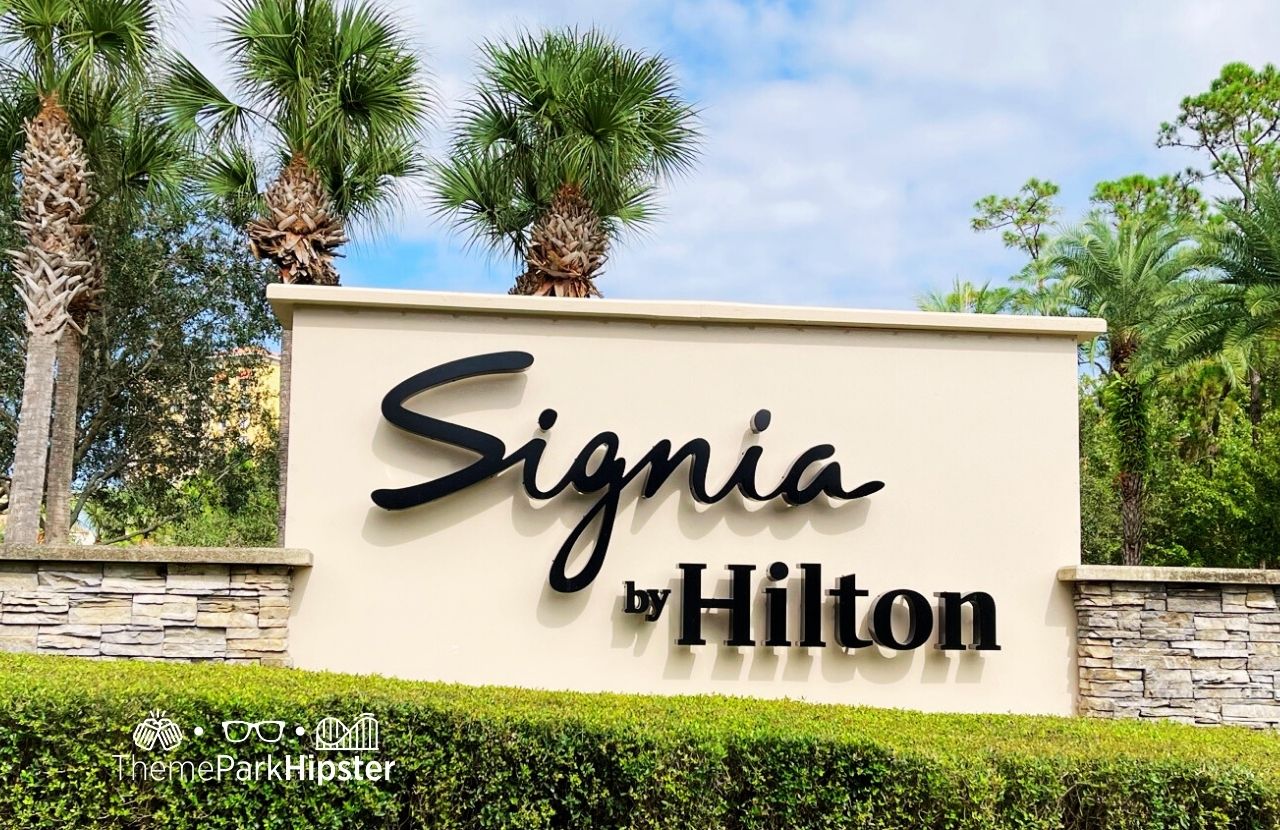 Entrance Sign Hilton Signia Hotel at Disney World