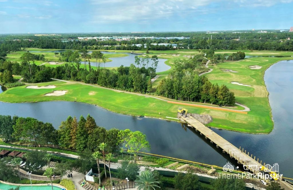 Golf Course area in Bonnet Creek Hilton Signia Hotel at Disney World. Keep reading to find out more about Signia by Hilton Orlando Bonnet Creek.