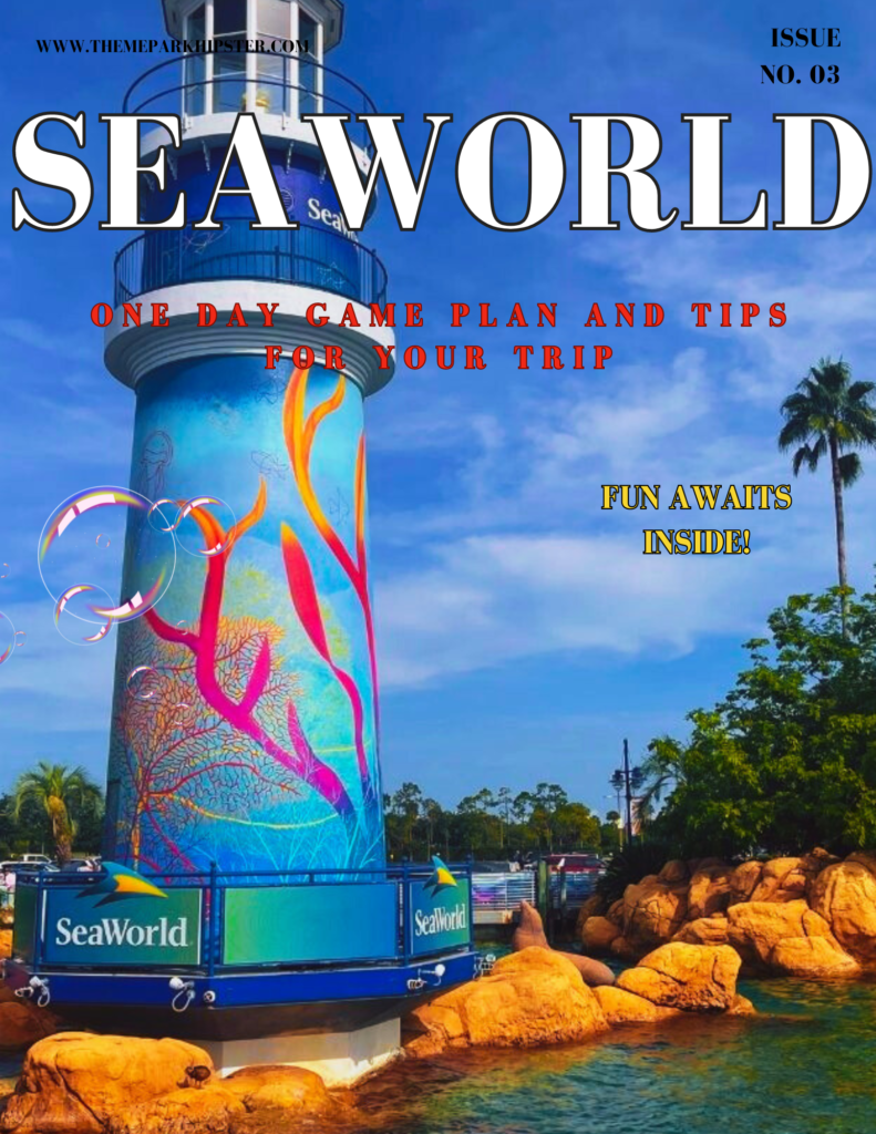 SeaWorld Orlando Itinerary Email Opt In Cover. Keep reading to get your ultimate solo theme park planning guide.