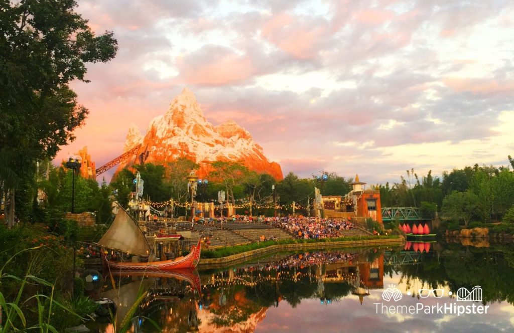 Mount Everest Mountain on Expedition Everest Roller Coaster Disney Animal Kingdom Theme Park