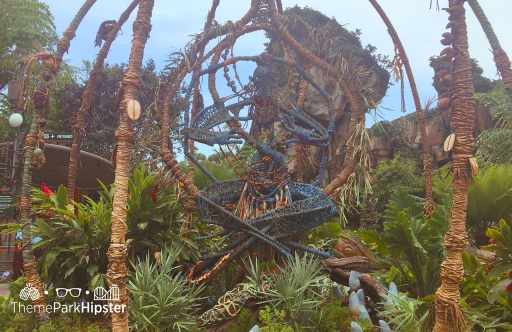 Pandora World of Avatar on a Cloudy Rainy Day Navi River Journey Entrance Disney Animal Kingdom Theme Park