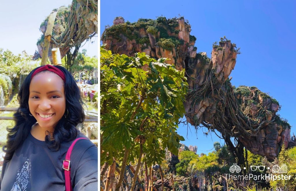 Pandora World of Avatar with NikkyJ Disney Animal Kingdom Theme Park. Outside of the Flight of Passage ride.