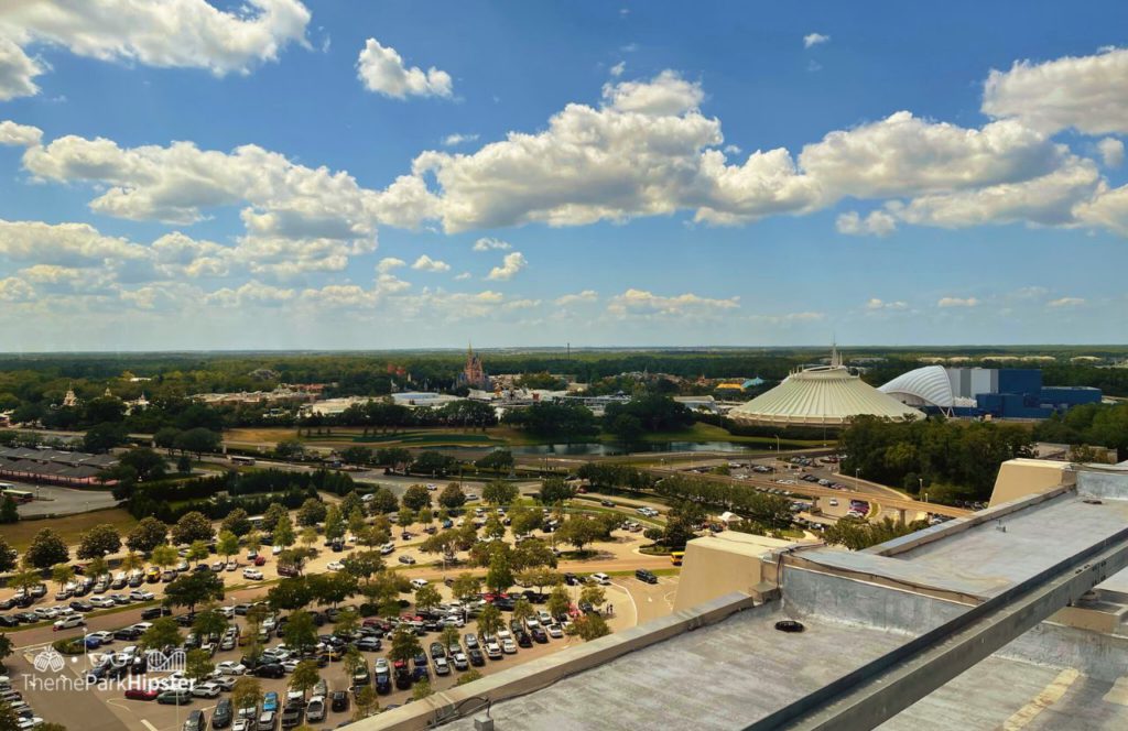 Panoramic View of the Magic Kingdom from California Grill Restaurant at Disney World's Contemporary Resort
