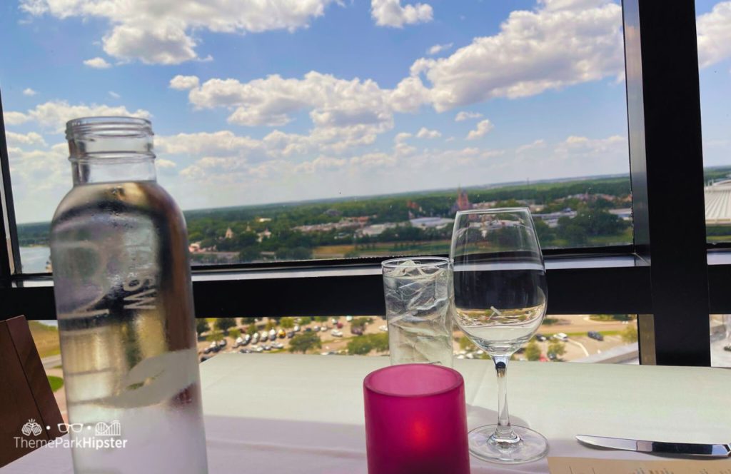 Panoramic View of the Magic Kingdom from California Grill Restaurant at Disney World's Contemporary Resort