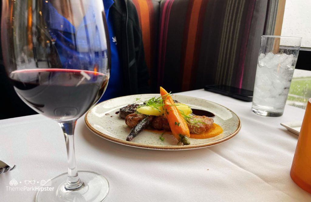 Red Wine and Beef Filet with Carrots at California Grill Restaurant at Disney World's Contemporary Resort
