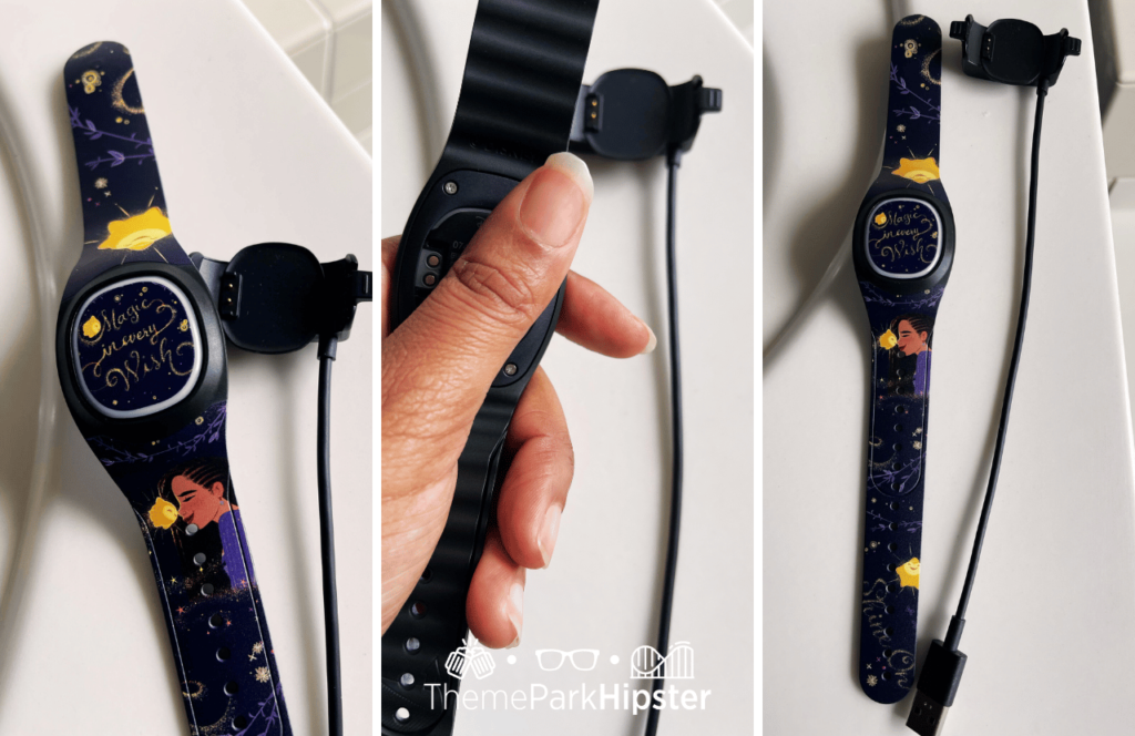 Disney MagicBand Plus Asha Wish design