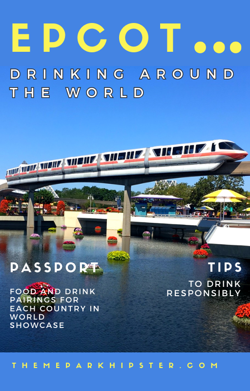 Epcot Drinking Around the World Passport Cover Ebook