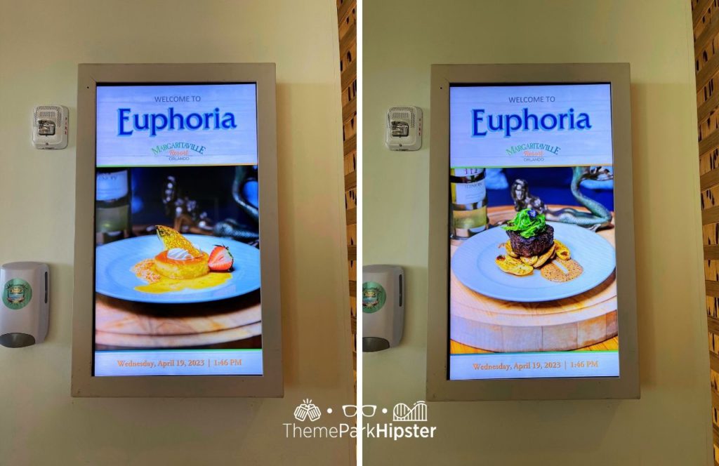 Euphoria Restaurant Menu at Margaritaville Resort Orlando Hotel. Keep reading for the full guide to Margaritaville Orlando Resort Hotel near Disney World.