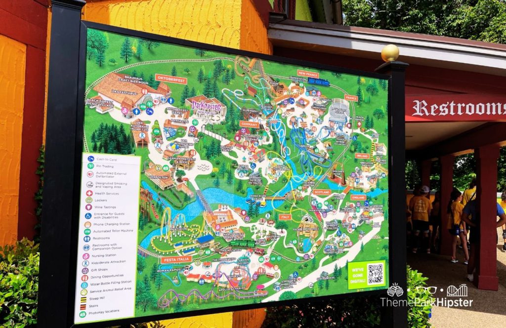 Germany Area Map at Busch Gardens Williamsburg Virginia. Keep reading to find out more parking tips for Busch Gardens Williamsburg in Virginia.