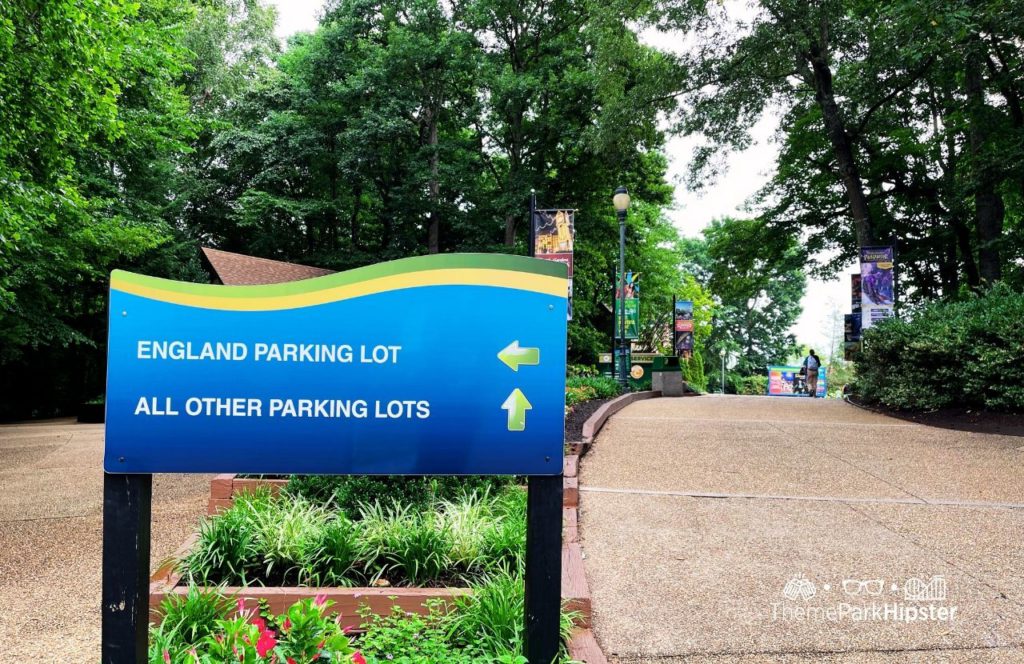 Parking Lot Signs at Busch Gardens Williamsburg Virginia. Keep reading to find out all you need to know about visiting Busch Gardens in Williamsburg Virginia.