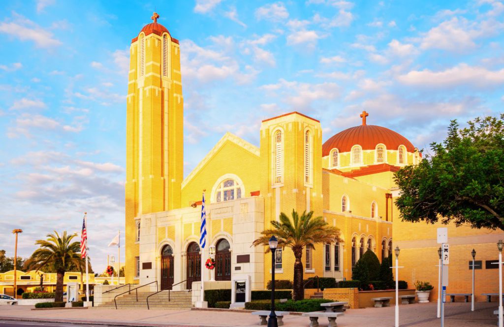 Tarpon Springs Florida Greek Orthodox Church. . One of the best places to travel alone in Florida