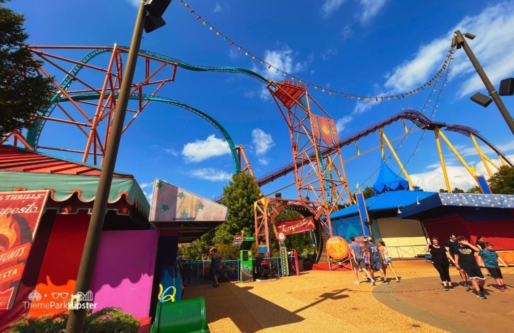 Tempesto Roller Coaster in Italy Area at Busch Gardens Williamsburg, Virginia. Keep reading to find out more parking tips for Busch Gardens Williamsburg in Virginia.