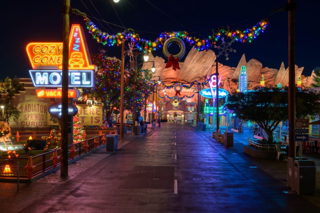 Holidays at Disney California Adventure Cars Land